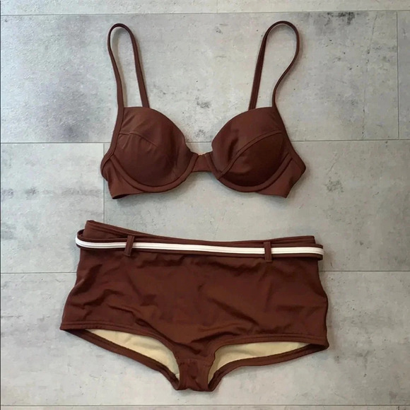 Victoria’s Secret Brown Bikini—S Bottoms &amp; 34A Top